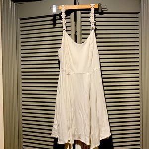 Cream flower child flowy dress